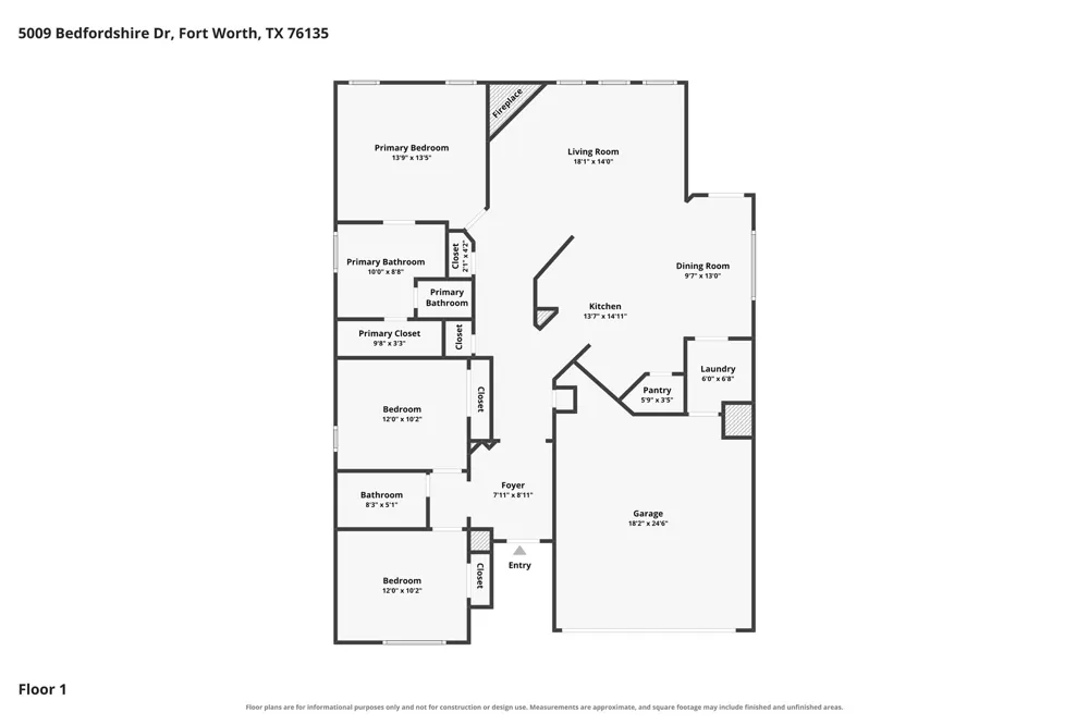 5009 Bedfordshire Drive Fort Worth, TX 76135