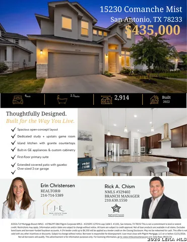 15230 Comanche Mist San Antonio, TX 78233