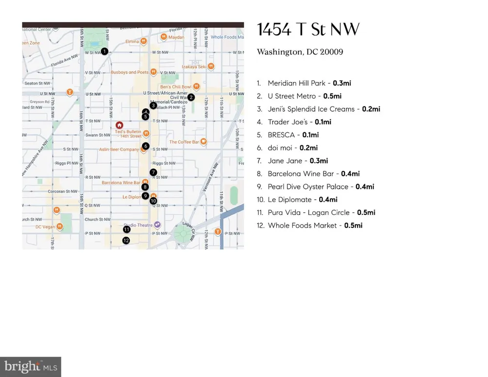 1454 T STREET NW Washington, DC 20009