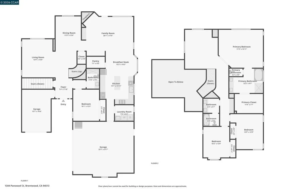 1344 Panwood Ct Brentwood, CA 94513