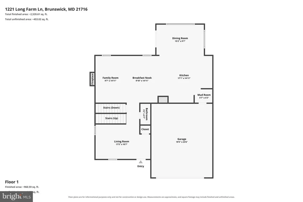 1221 LONG FARM LANE Brunswick, MD 21716