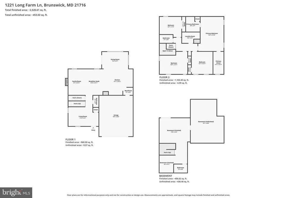 1221 LONG FARM LANE Brunswick, MD 21716