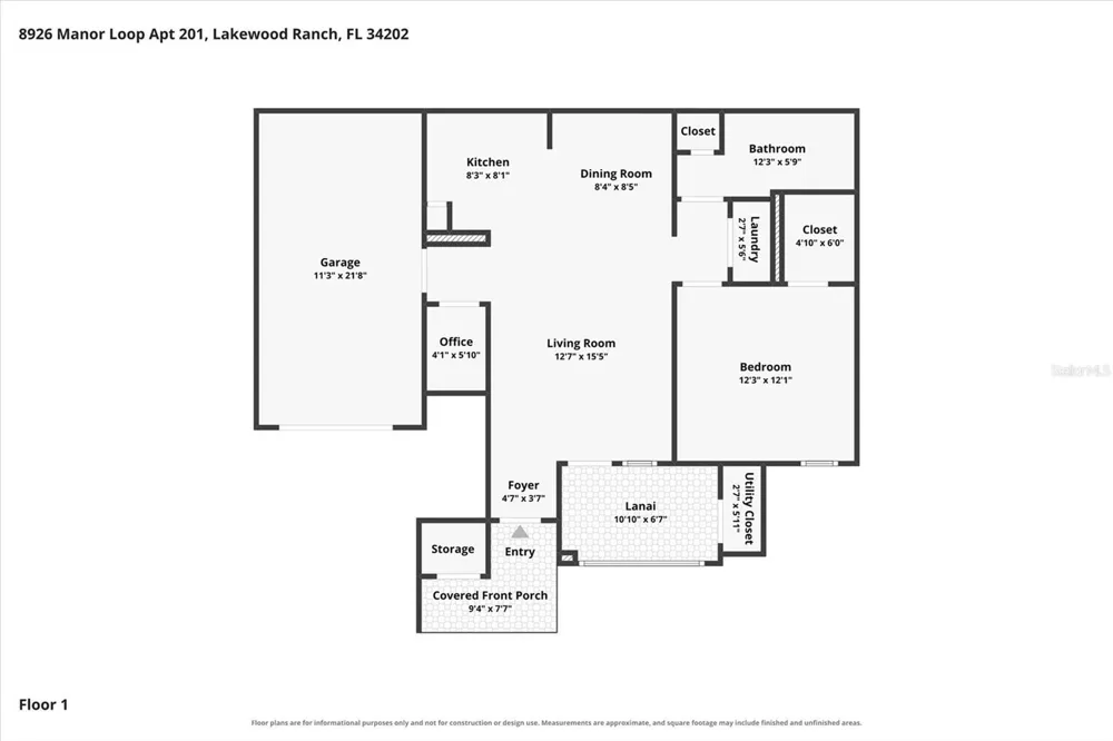 8926 MANOR LOOP #103 Bradenton, FL 34202