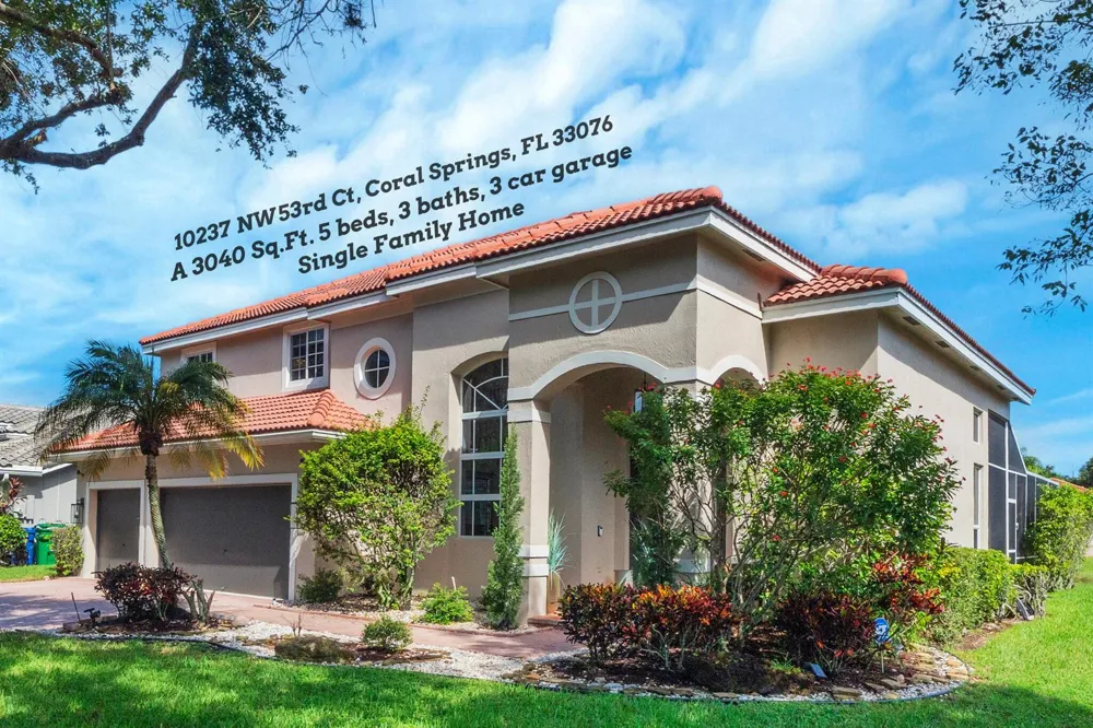 10237 NW 53rd Court Coral Springs, FL 33076