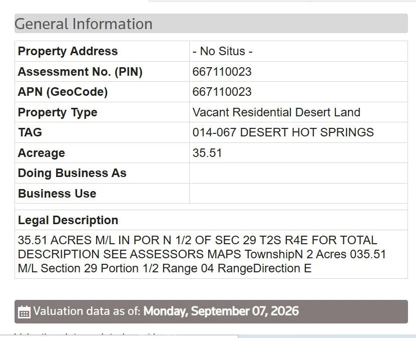 2 Worsley Desert Hot Springs, CA 92240