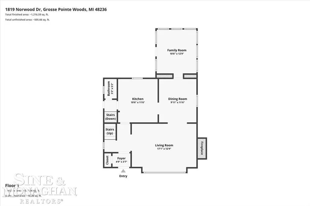 1819 Norwood Road Grosse Pointe Woods City, MI 48236