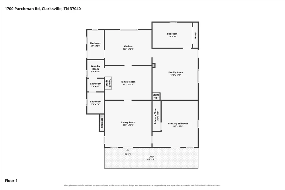 1700 Parchman Rd Clarksville, TN 37040