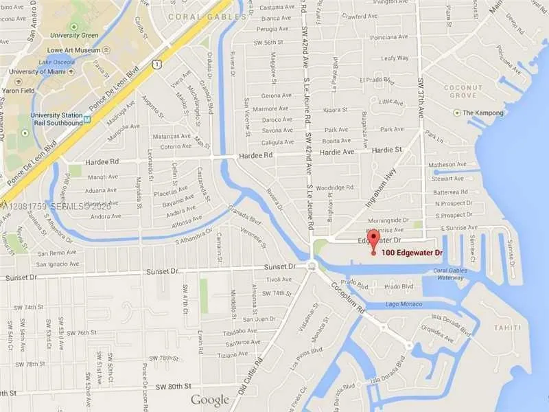100 Edgewater Dr #305 Coral Gables, FL 33133