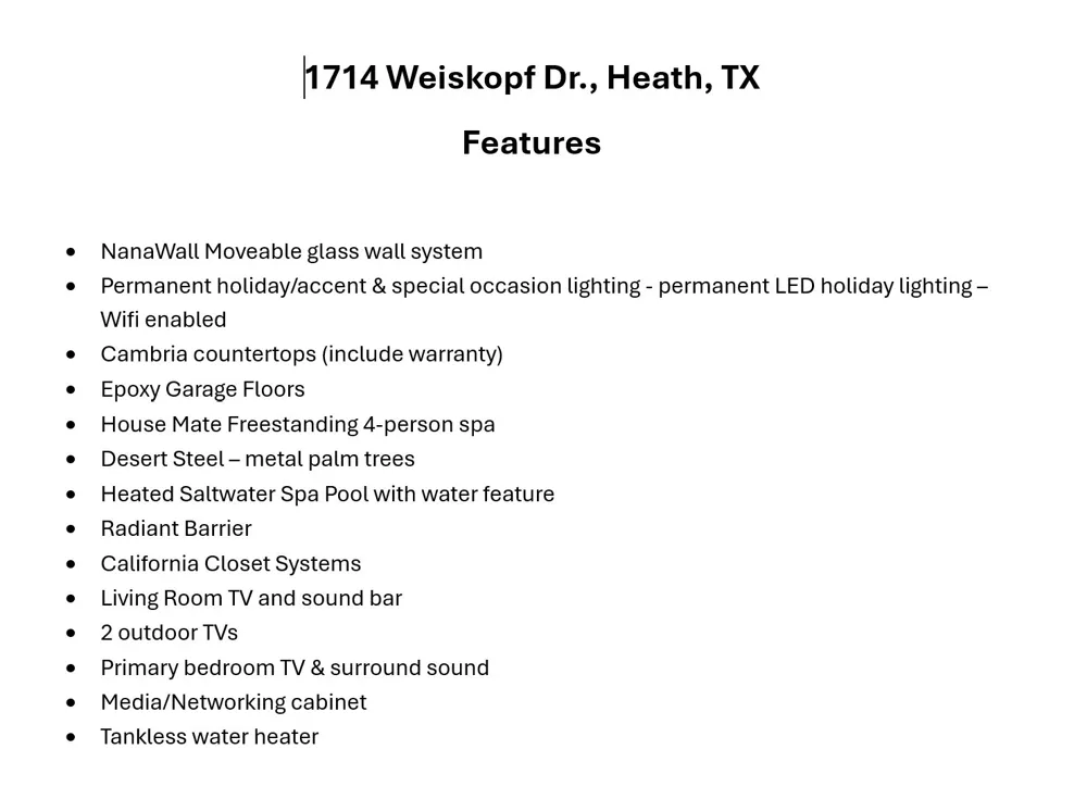 1714 Weiskopf Drive Heath, TX 75032