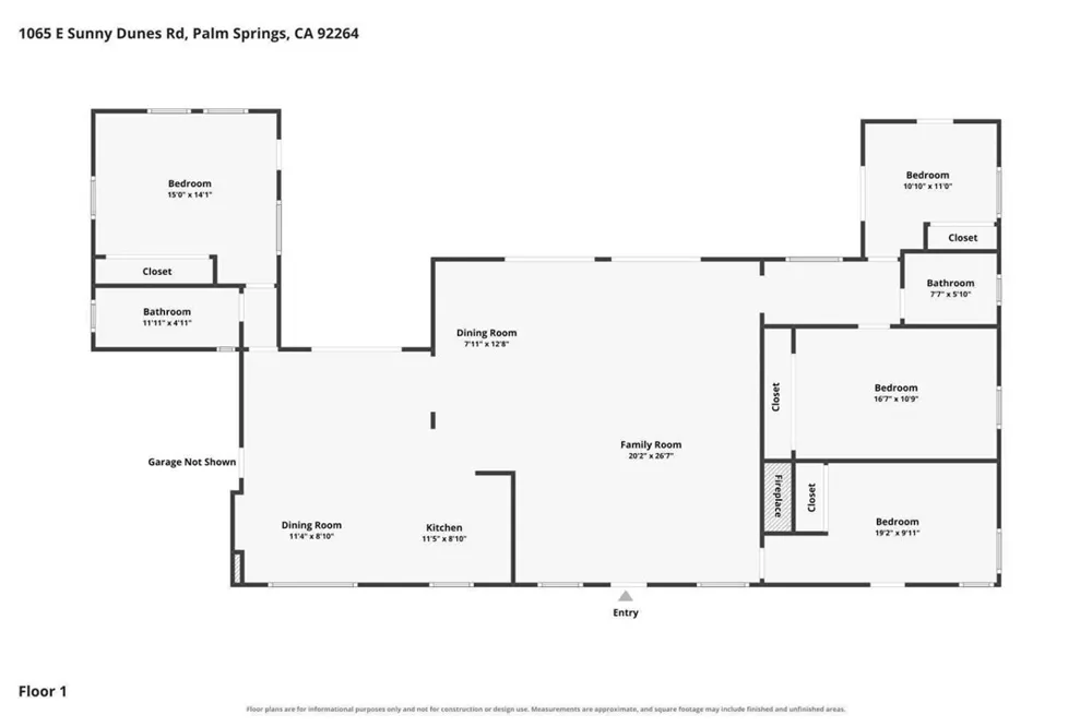 1065 E Sunny Dunes Road Palm Springs, CA 92264