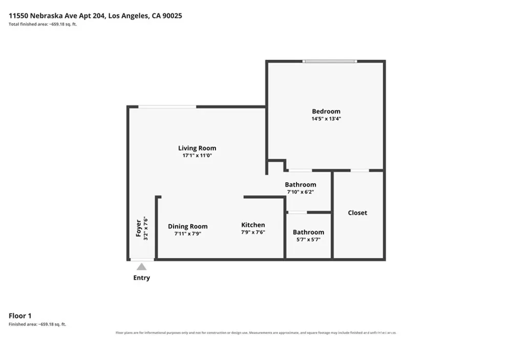 11550 Nebraska Avenue #204 Los Angeles, CA 90025