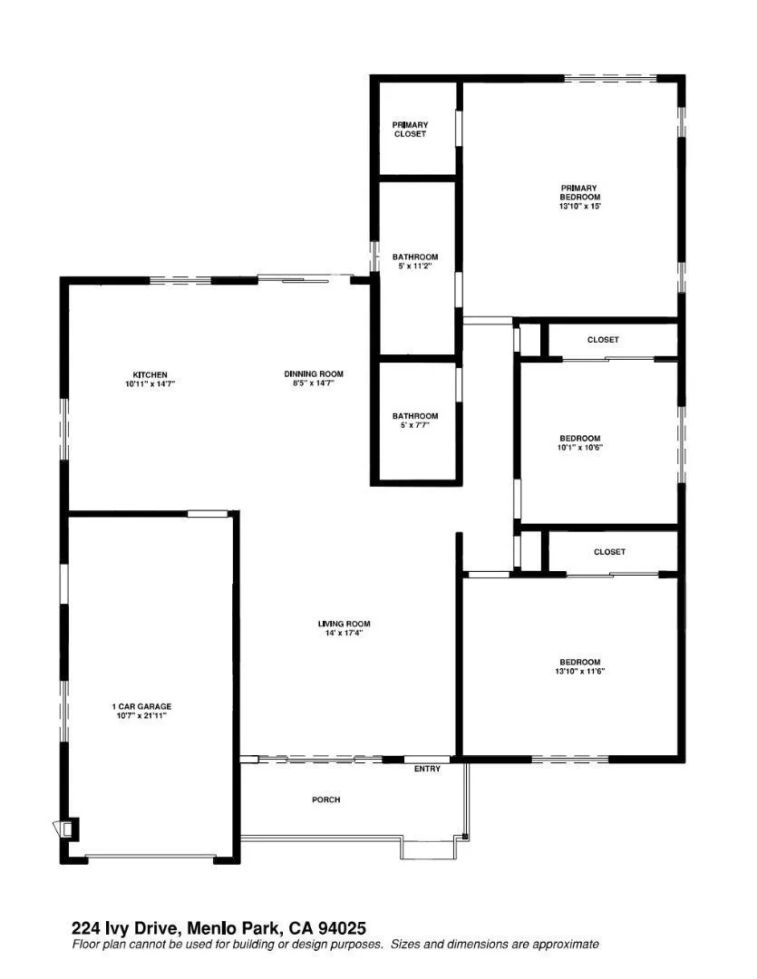 224 Ivy Drive Menlo Park, CA 94025