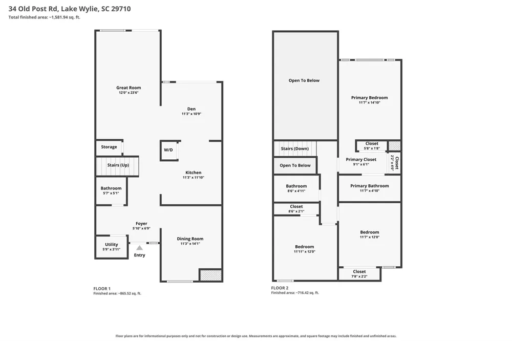 34 Old Post Road Lake Wylie, SC 29710