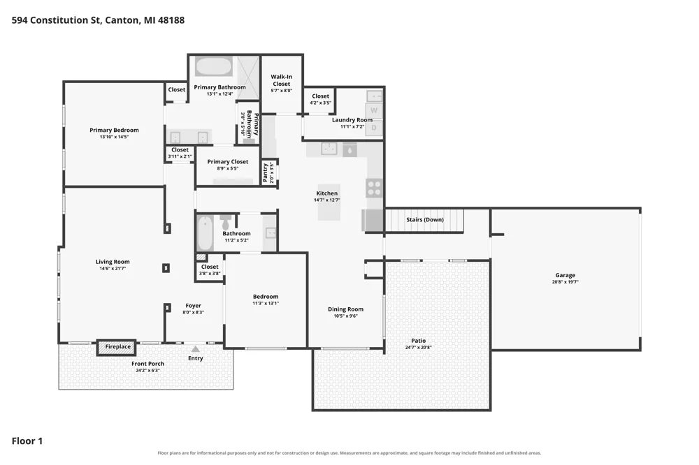 594 Constitution Street Canton, MI 48188