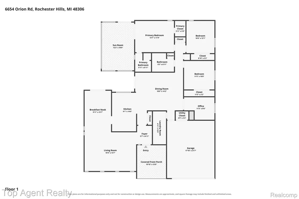6654 Orion Road Rochester Hills City, MI 48306