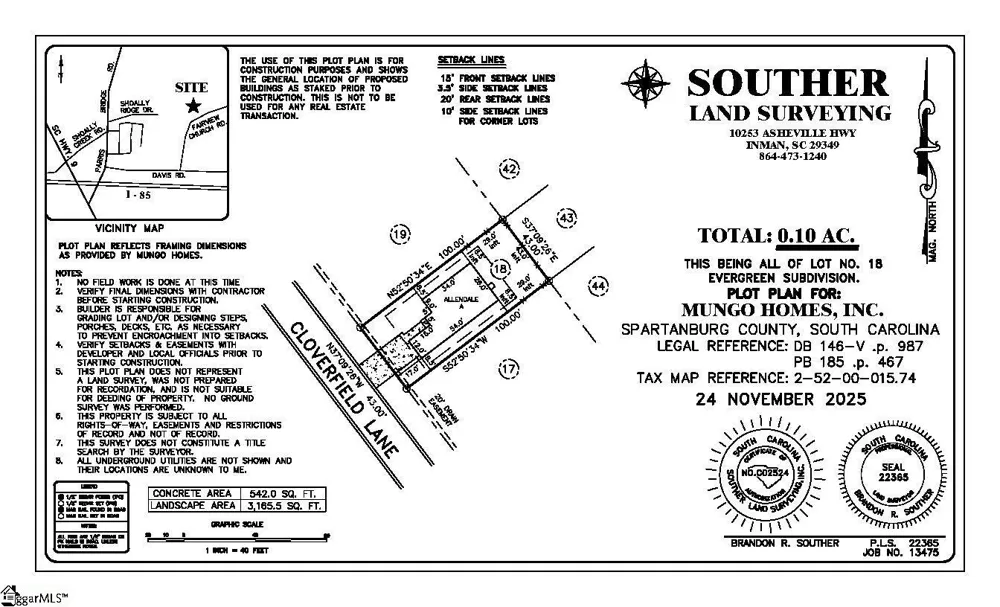 186 Cloverfield Lane Spartanburg, SC 29303