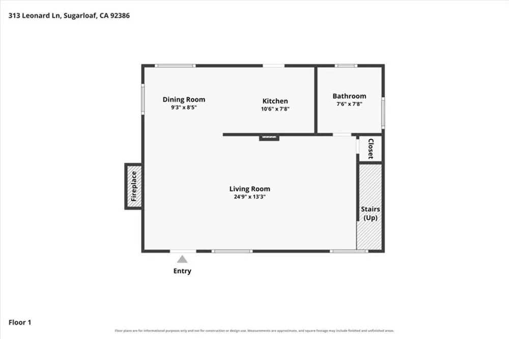 313 Leonard Sugarloaf, CA 92386