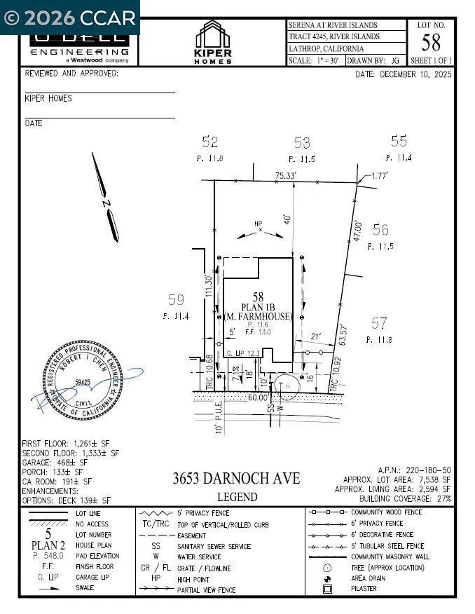 3653 Darnoch Ave. Lathrop, CA 95330