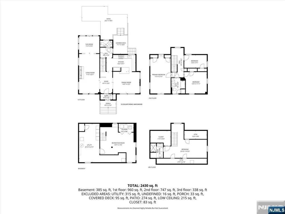 10 Colgate Road Maplewood, NJ 07040