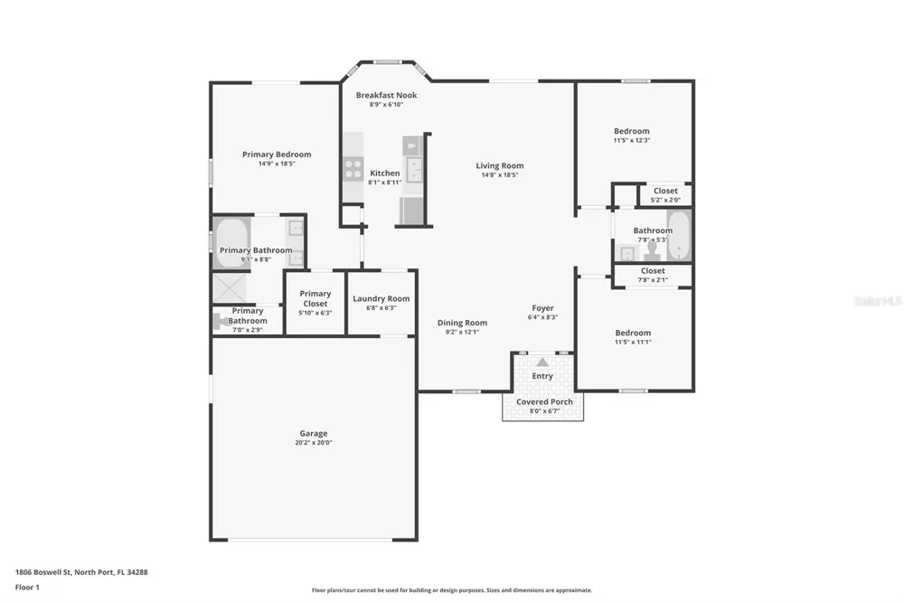 1806 BOSWELL STREET North Port, FL 34288