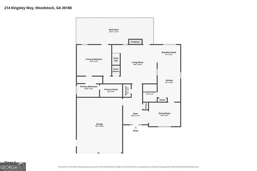 214 Kingsley WAY Woodstock, GA 30188