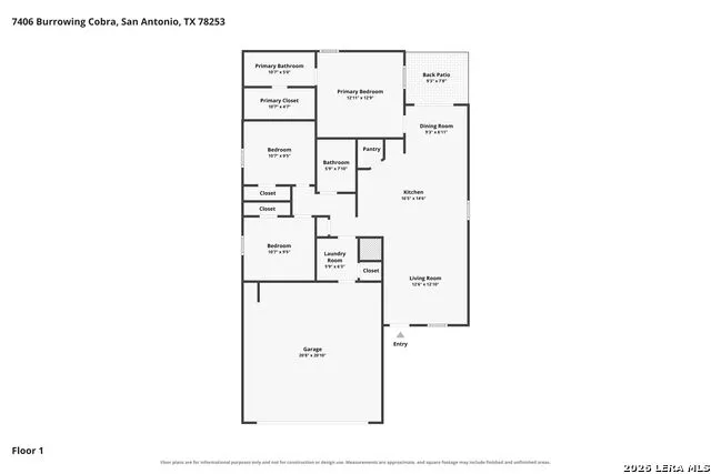 7406 Burrowing Cobra San Antonio, TX 78253