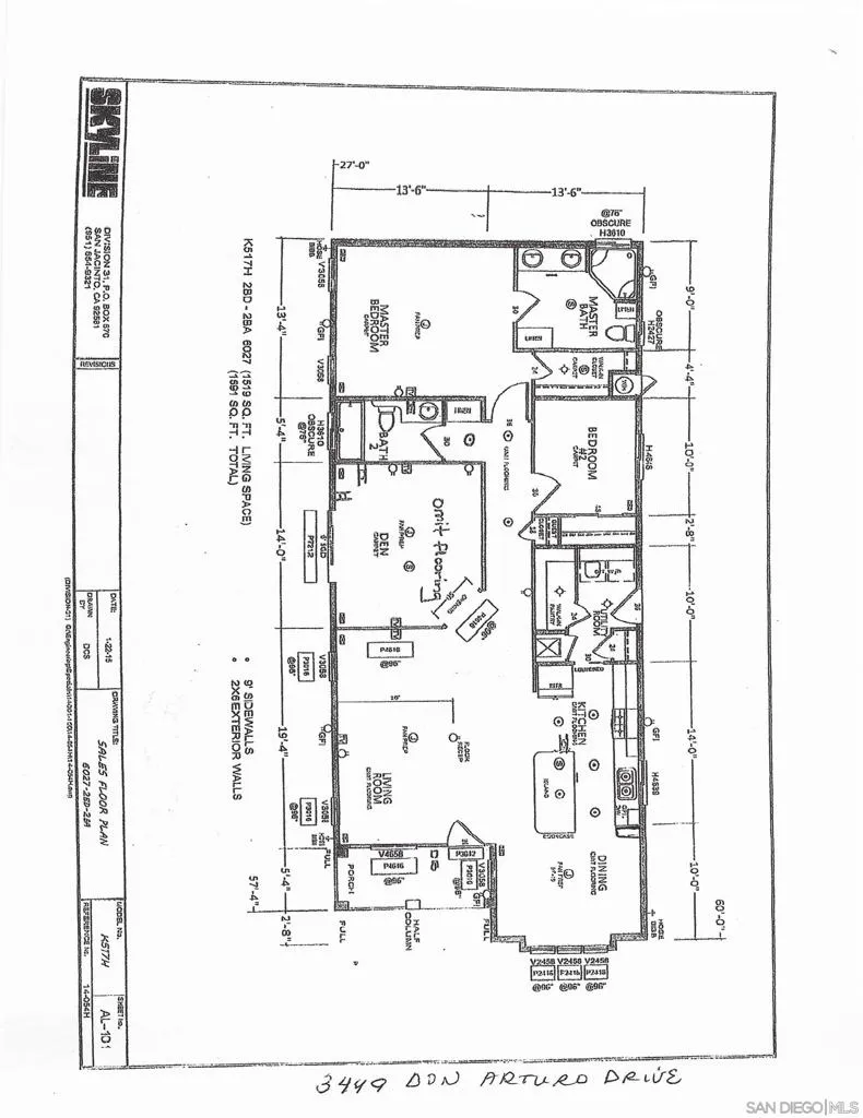 3449 Don Arturo Drive Carlsbad, CA 92010