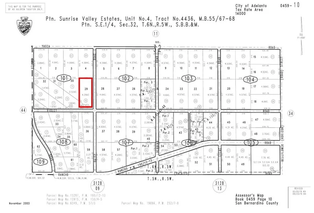Daisy & Violet 4.29ac Adelanto, CA 92301