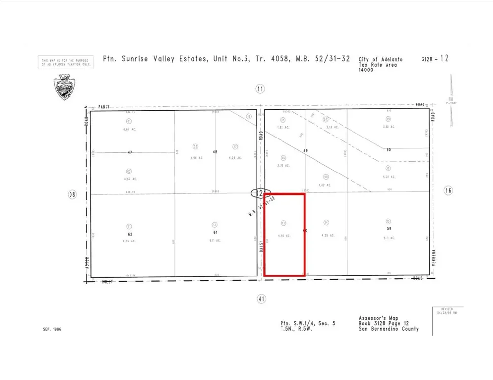 Daisy & Holly 4.5ac Adelanto, CA 92301