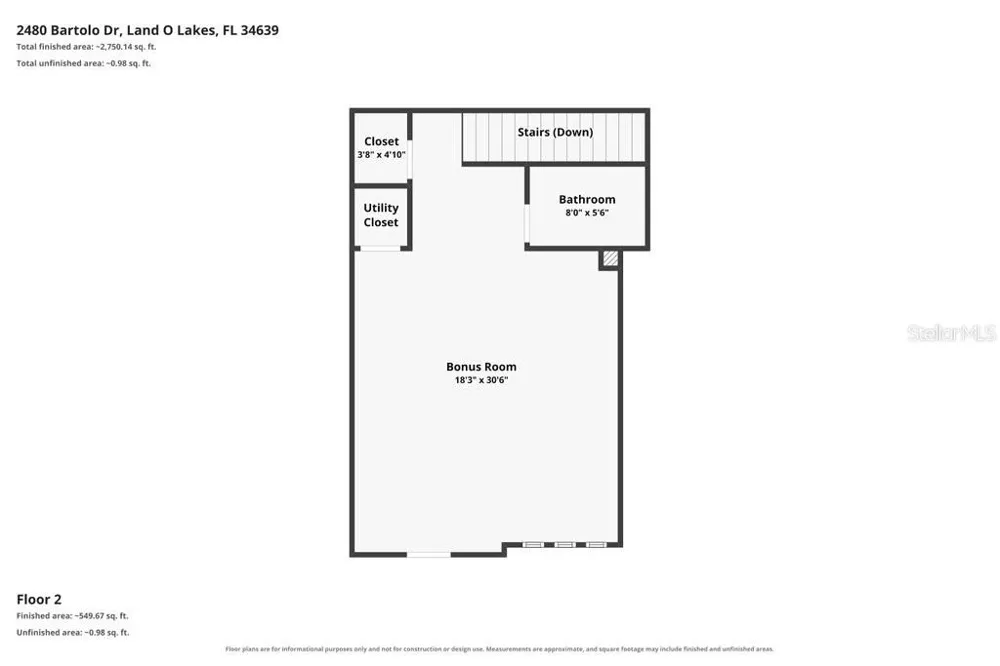 2480 BARTOLO DRIVE Land O Lakes, FL 34639