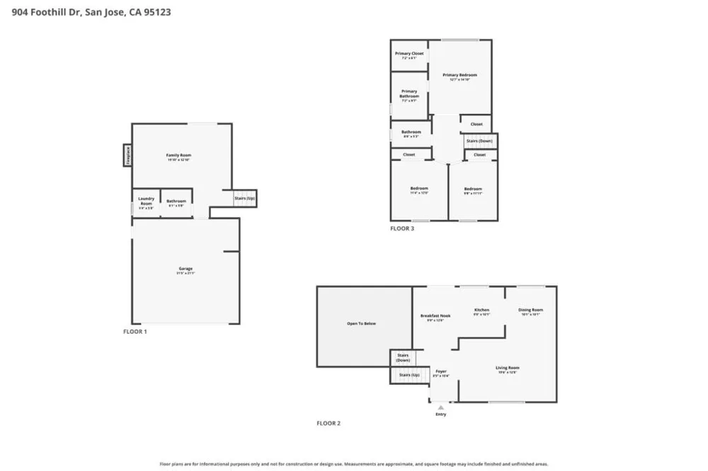 904 Foothill Drive San Jose, CA 95123
