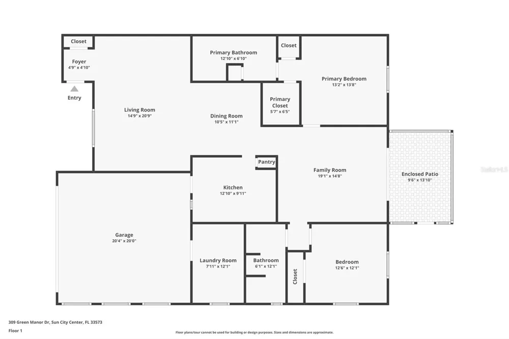 309 GREEN MANOR DRIVE Sun City Center, FL 33573