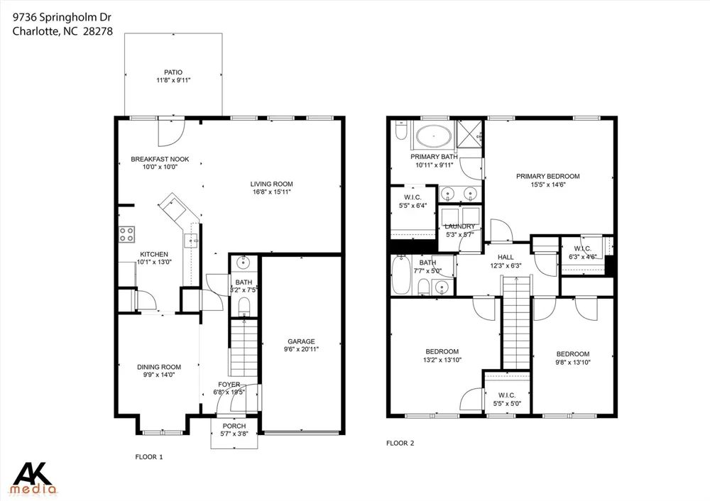 9736 Springholm Drive Charlotte, NC 28278
