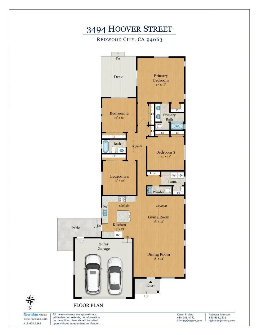 3494 Hoover Street Redwood City, CA 94063