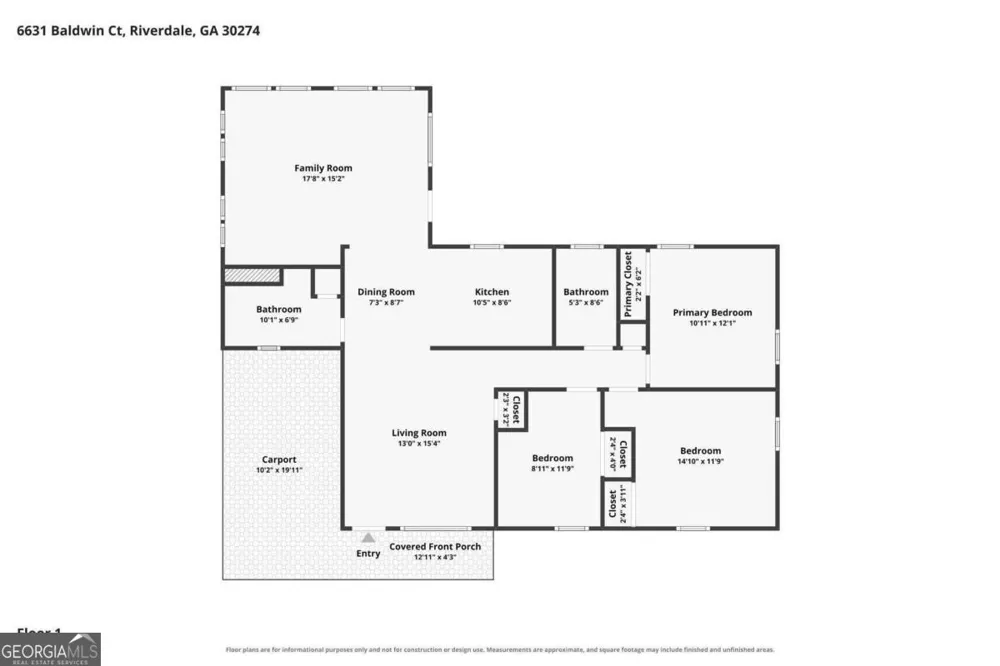 6631 Baldwin CT Riverdale, GA 30274
