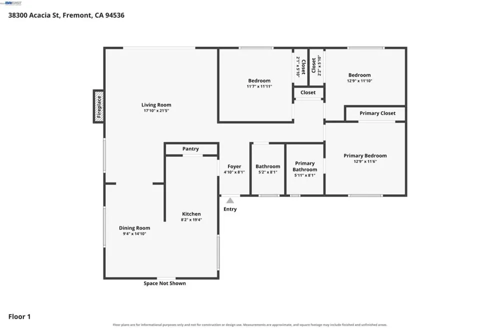 38300 Acacia St Fremont, CA 94536