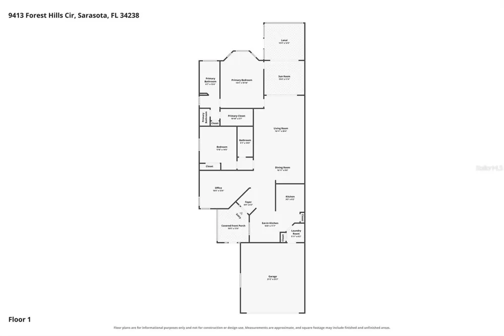 9413 FOREST HILLS CIRCLE Sarasota, FL 34238