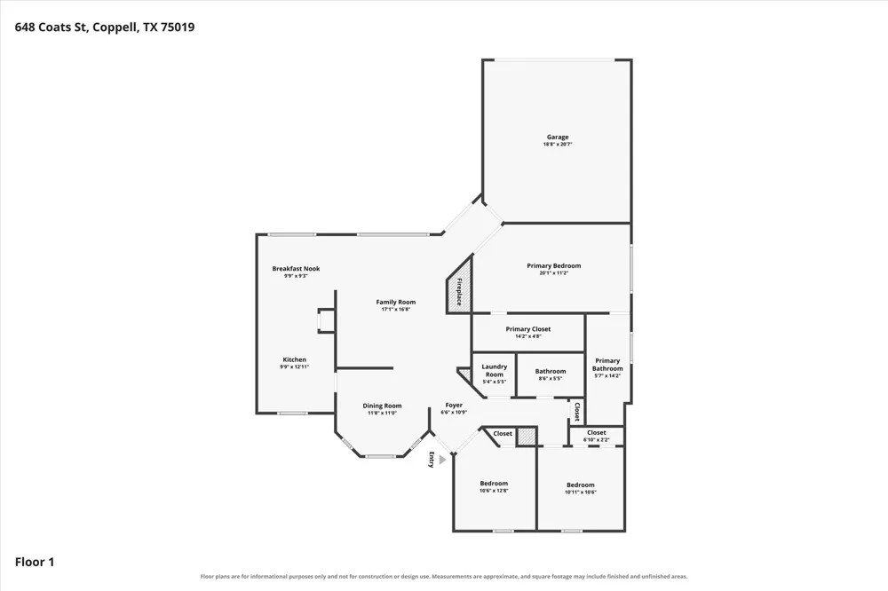 648 Coats Street Coppell, TX 75019