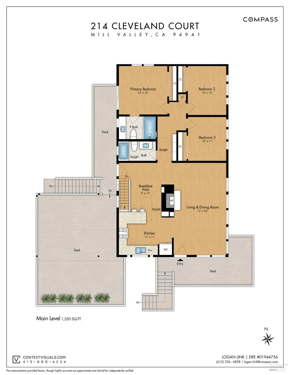 214 Cleveland Court Mill Valley, CA 94941