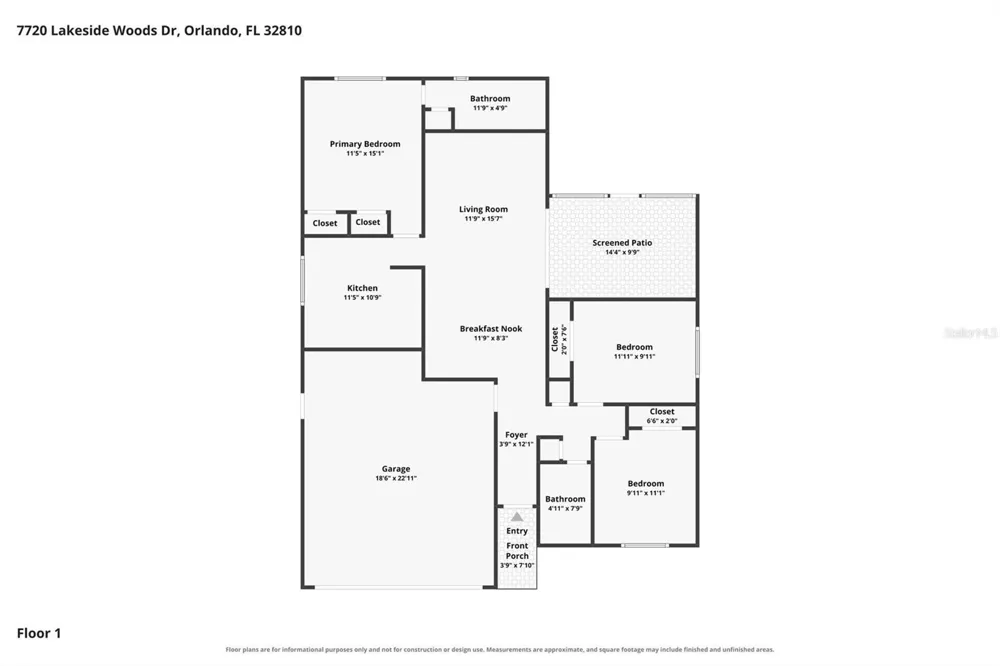 7720 LAKESIDE WOODS DRIVE Orlando, FL 32810