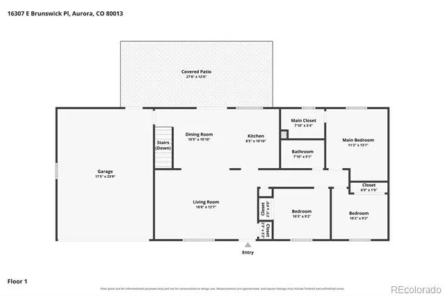 16307 E Brunswick Place Aurora, CO 80013