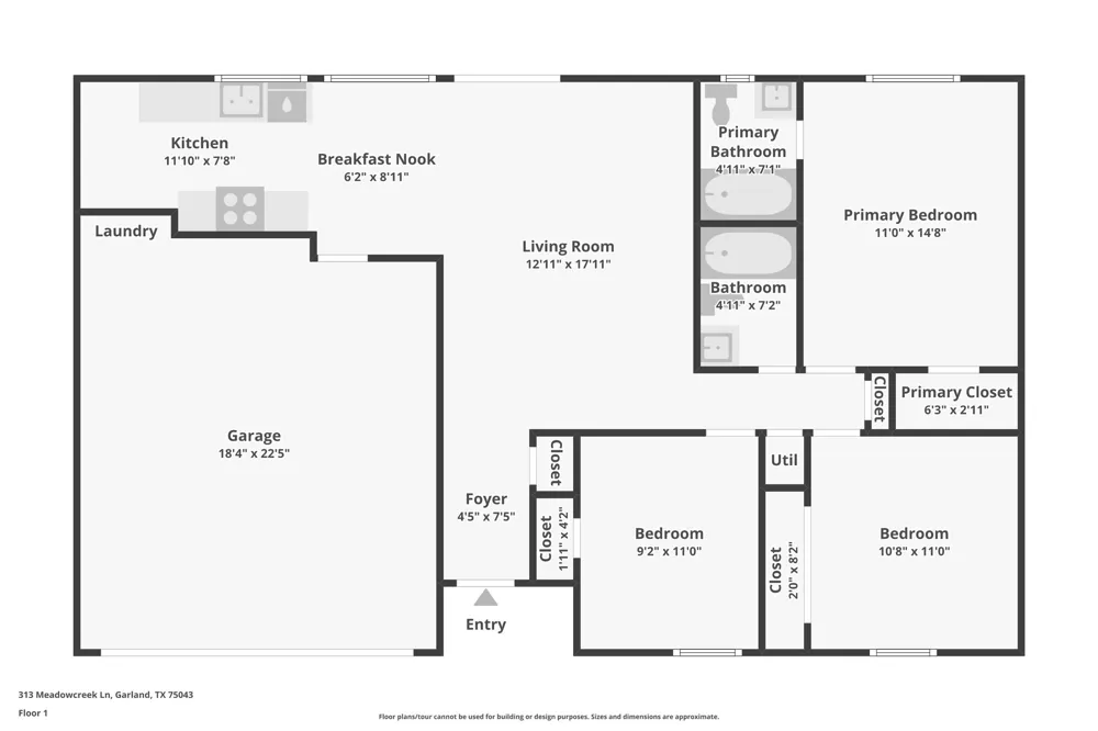 313 Meadowcreek Lane Garland, TX 75043