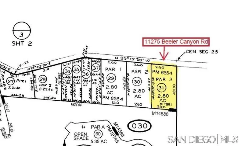 11275 Beeler Canyon Road Poway, CA 92064