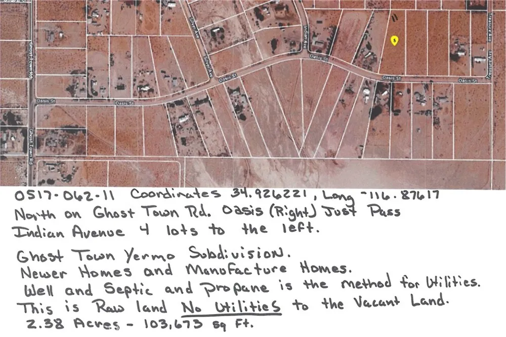 11 Oasis Street Yermo, CA 92398