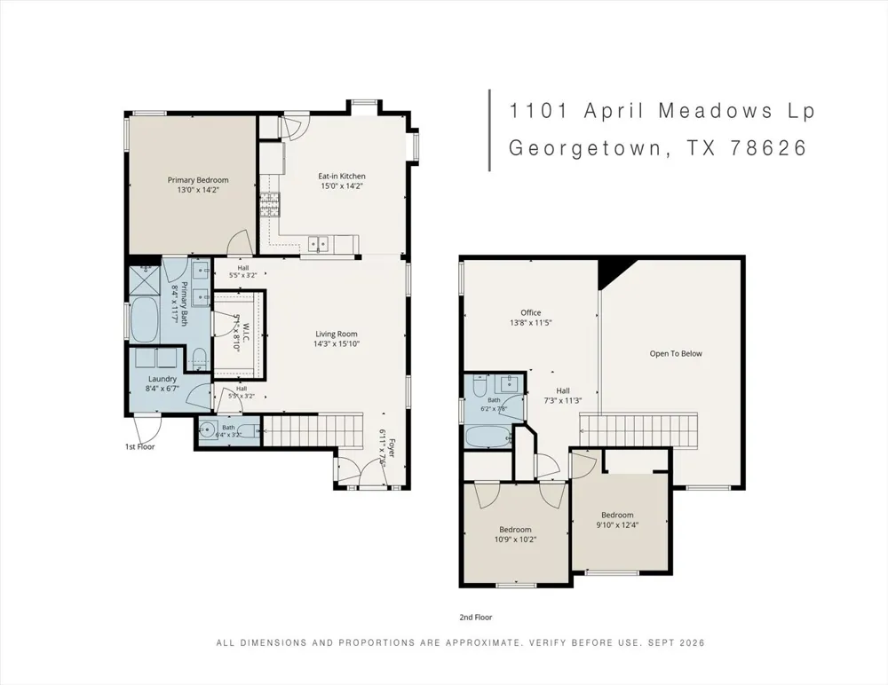1101 April Meadows Loop Georgetown, TX 78626