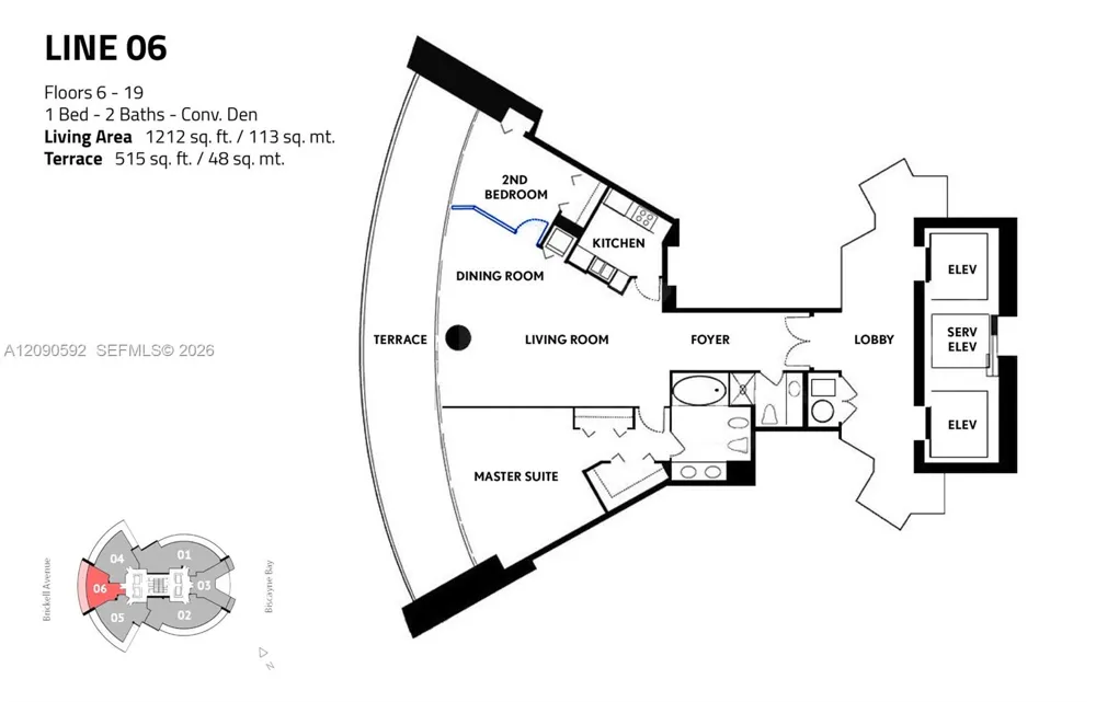 2127 SE Brickell Ave #1406 Miami, FL 33129