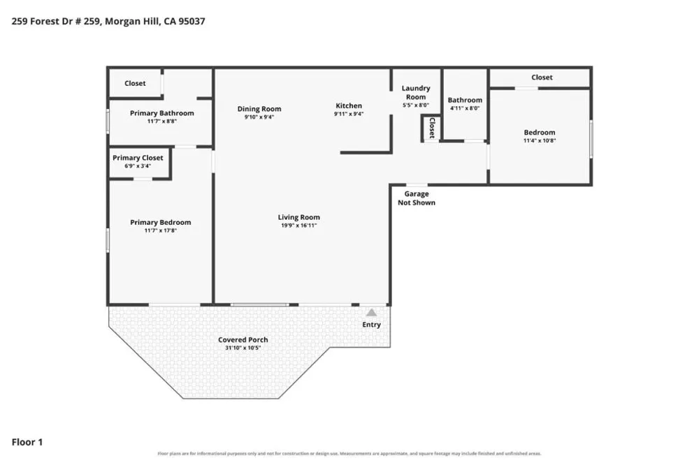 259 Forest Dr #259 Morgan Hill, CA 95037