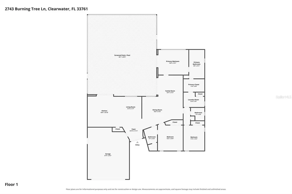 2743 BURNING TREE LANE Clearwater, FL 33761
