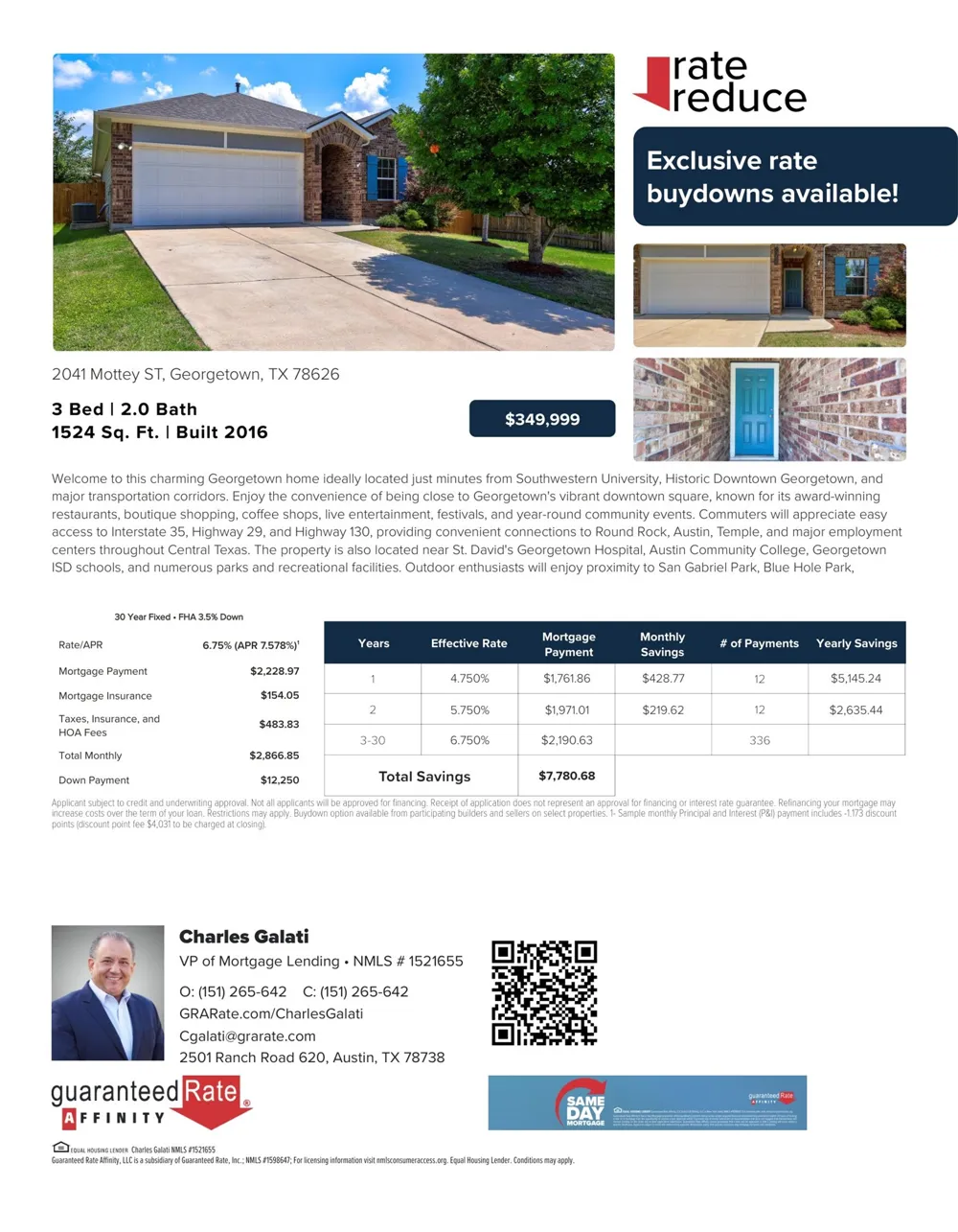 2041 Mottey Street Georgetown, TX 78626