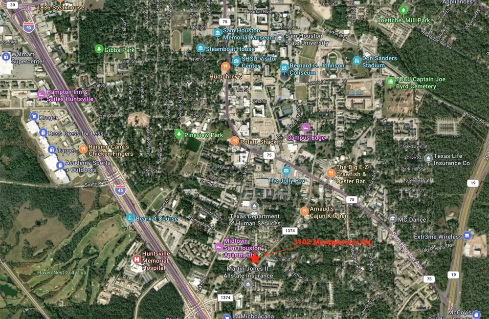 3102 Montgomery Road Huntsville, TX 77340
